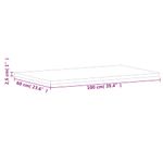 Casa si Gradina - Mobilier - Feronerie si accesorii mobila - Blat de masa 100x60x2,5 cm dreptunghiular, lemn masiv de fag, natural - Infinity.ro