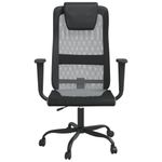 Casa si Gradina/Mobilier/Scaune si fotolii/Scaune - Scaun de birou reglabil in inaltime, gri/negru plasa/piele eco. - Infinity.ro