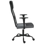 Casa si Gradina/Mobilier/Scaune si fotolii/Scaune - Scaun de birou reglabil in inaltime, gri/negru plasa/piele eco. - Infinity.ro