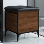 Casa si Gradina - Mobilier - Canapele si coltare - Banchete - Banca de depozitare, stejar maro, 42x42x45 cm, lemn prelucrat - Infinity.ro