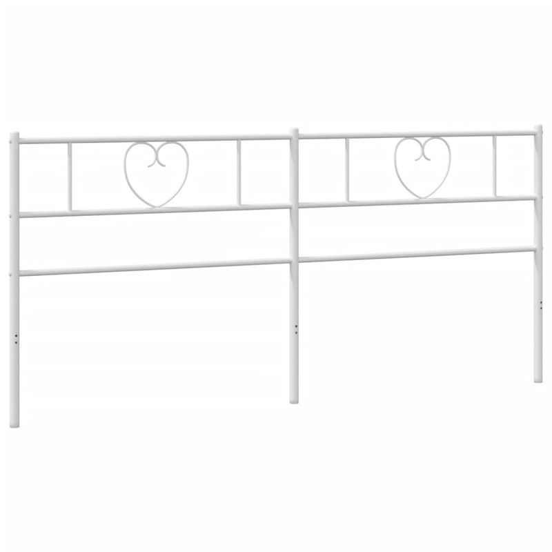 Casa si Gradina - Mobilier - Paturi si accesorii - Accesorii paturi - Tablie de pat metalica, alb, 200 cm - Infinity.ro