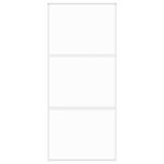 Casa si Gradina - Constructii - Usi interior, exterior si garaj - Usi garaj - Usa glisanta, alb, 90x205 cm, sticla securizata/aluminiu, model 2 bare orizontale - Infinity.ro