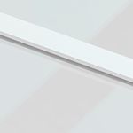 Casa si Gradina - Constructii - Usi interior, exterior si garaj - Usi garaj - Usa glisanta, alb, 90x205 cm, sticla securizata/aluminiu, model 2 bare orizontale - Infinity.ro