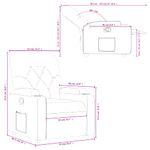 Casa si Gradina - Mobilier - Scaune si fotolii - Fotolii - Fotoliu rabatabil, gri taupe, material textil - Infinity.ro