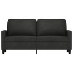 Casa si Gradina - Mobilier - Canapele si coltare - Canapele - Canapea cu 2 locuri, negru, 140 cm, material textil - Infinity.ro