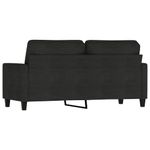 Casa si Gradina - Mobilier - Canapele si coltare - Canapele - Canapea cu 2 locuri, negru, 140 cm, material textil - Infinity.ro