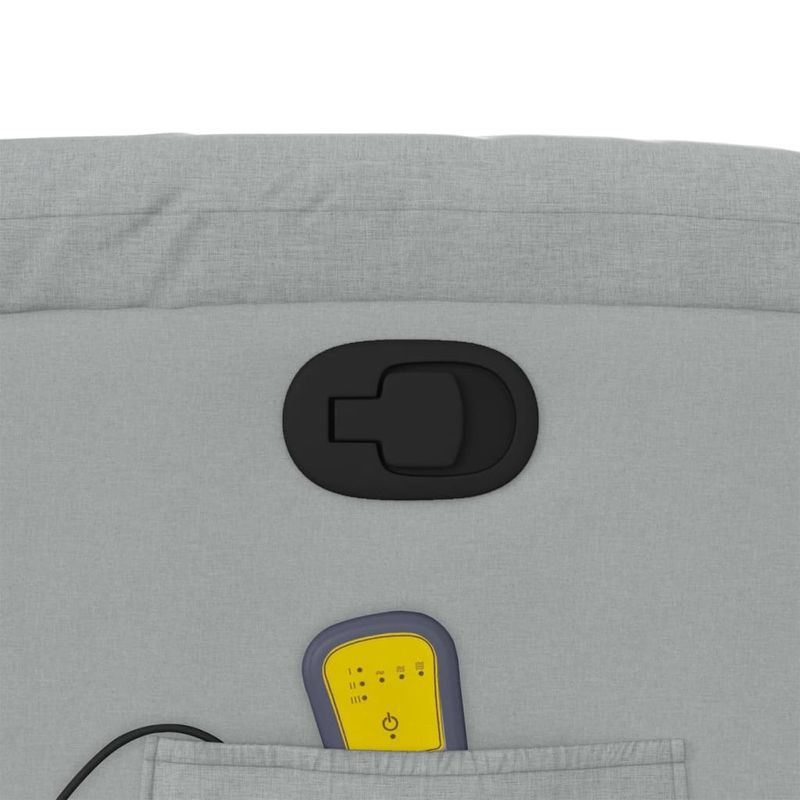 Ingrijire personala si Cosmetice - Sanatate si wellness - Articole wellness - Fotolii de masaj - Fotoliu de masaj rabatabil, gri deschis, textil - Infinity.ro