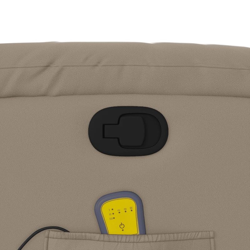 Ingrijire personala si Cosmetice - Sanatate si wellness - Articole wellness - Fotolii de masaj - Fotoliu de masaj rabatabil, cappuccino, piele ecologica - Infinity.ro