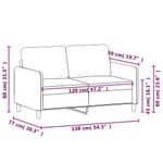 Casa si Gradina - Mobilier - Canapele si coltare - Canapele - Canapea cu 2 locuri, albastru, 120 cm, catifea - Infinity.ro