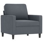 Casa si Gradina - Mobilier - Seturi de mobilier - Seturi living - Set canapea cu perne, 4 piese, gri inchis, catifea - Infinity.ro