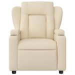 Ingrijire personala si Cosmetice - Sanatate si wellness - Articole wellness - Fotolii de masaj - Fotoliu rabatabil de masaj, crem, material textil - Infinity.ro