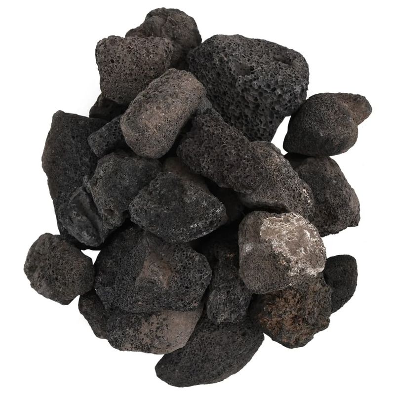 Casa si Gradina - Decoratiuni - Obiecte decorative - Accesorii decorative - Roci vulcanice, 10 kg, negru, 5-8 cm - Infinity.ro