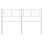 Casa si Gradina - Mobilier - Paturi si accesorii - Accesorii paturi - Tablie de pat metalica, alb, 120 cm - Infinity.ro