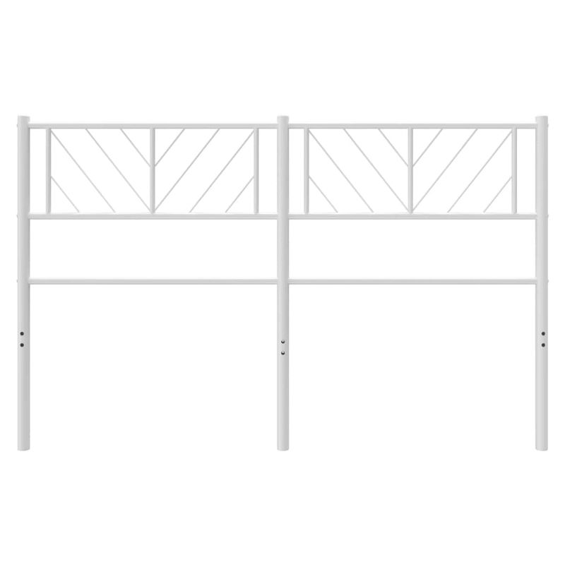 Casa si Gradina - Mobilier - Paturi si accesorii - Accesorii paturi - Tablie de pat metalica, alb, 120 cm - Infinity.ro