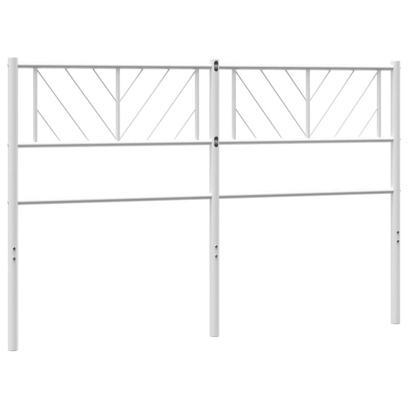 Casa si Gradina - Mobilier - Paturi si accesorii - Accesorii paturi - Tablie de pat metalica, alb, 120 cm - Infinity.ro
