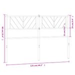 Casa si Gradina - Mobilier - Paturi si accesorii - Accesorii paturi - Tablie de pat metalica, alb, 120 cm - Infinity.ro