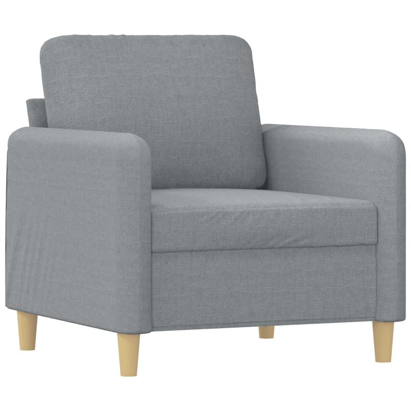 Casa si Gradina - Mobilier - Seturi de mobilier - Seturi living - Set de canapele cu perne, 3 piese, gri deschis, textil - Infinity.ro