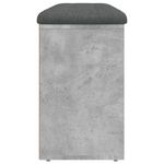 Casa si Gradina - Mobilier - Canapele si coltare - Banchete - Banca de pantofi, gri beton, 102x32x50 cm, lemn prelucrat - Infinity.ro