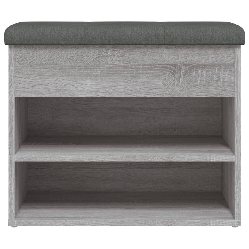 Casa si Gradina - Mobilier - Organizare si depozitare - Bancute - Banca de pantofi, gri sonoma, 62x32x50 cm, lemn prelucrat - Infinity.ro
