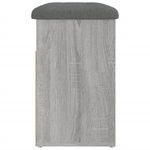 Casa si Gradina - Mobilier - Organizare si depozitare - Bancute - Banca de pantofi, gri sonoma, 62x32x50 cm, lemn prelucrat - Infinity.ro