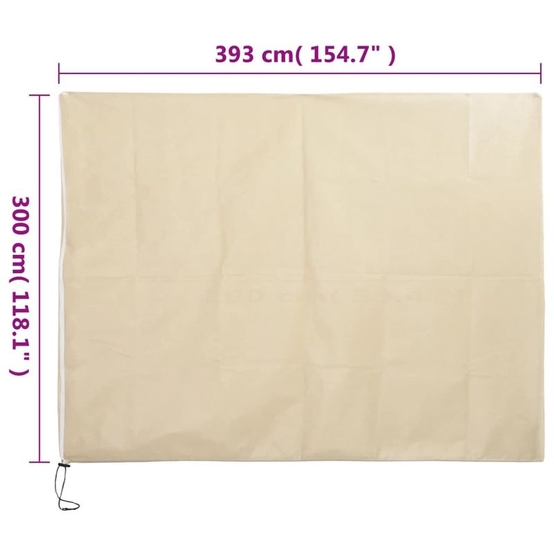 Casa si Gradina - Gradinarit si plante - Unelte gradinarit - Accesorii pentru unelte gradinarit - Protectie de fleece plante cu fermoar 10 buc 70 g/m² 3,93x3 m, bej - Infinity.ro