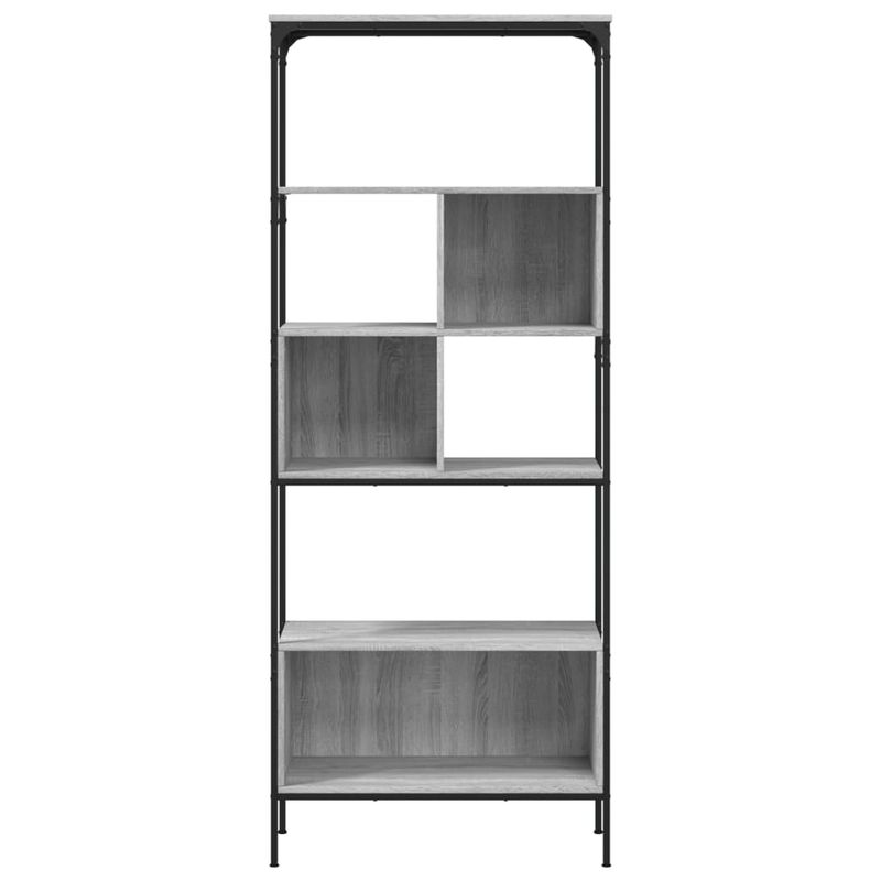 Casa si Gradina - Mobilier - Biblioteci si rafturi - Biblioteci - Biblioteca cu 5 niveluri gri sonoma 76x33x188,5cm lemn compozit - Infinity.ro