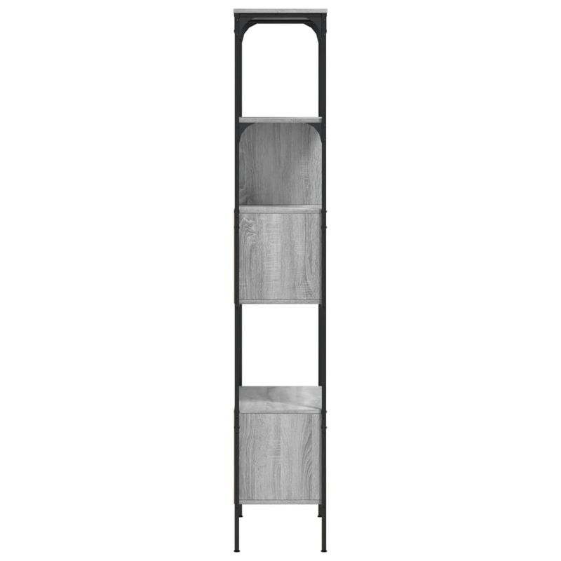Casa si Gradina - Mobilier - Biblioteci si rafturi - Biblioteci - Biblioteca cu 5 niveluri gri sonoma 76x33x188,5cm lemn compozit - Infinity.ro