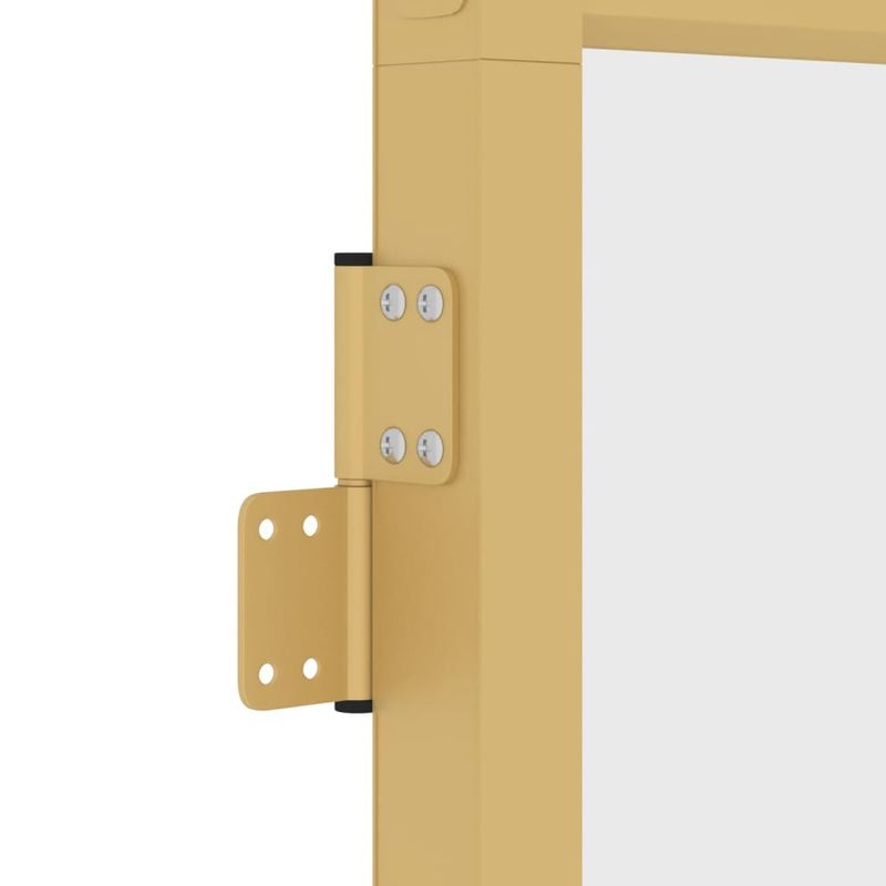 Casa si Gradina - Constructii - Usi interior, exterior si garaj - Usi interior - Usa interioara Slim auriu 93x201,5cm sticla securizata/aluminiu, auriu și transparent, model 3 bare orizontale - Infinity.ro