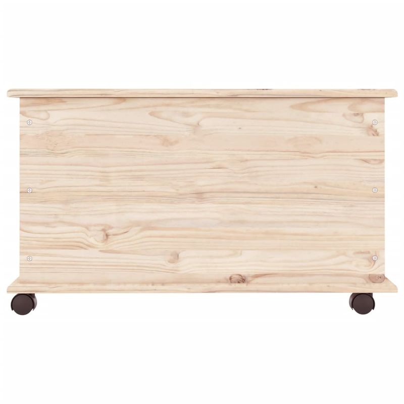 Casa si Gradina - Mobilier - Organizare si depozitare - Cutii depozitare - Cufar de depozitare cu roti „ALTA” 73x39,5x44 cm lemn masiv pin - Infinity.ro