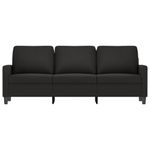 Casa si Gradina - Mobilier - Canapele si coltare - Canapele - Canapea cu 3 locuri, Negru, 180 cm, catifea - Infinity.ro