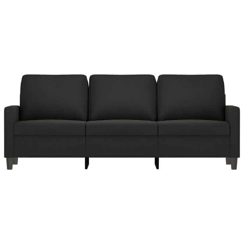 Casa si Gradina - Mobilier - Canapele si coltare - Canapele - Canapea cu 3 locuri, Negru, 180 cm, catifea - Infinity.ro