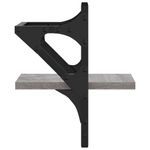 Casa si Gradina - Mobilier - Biblioteci si rafturi - Rafturi - Rafturi de perete cu bare, 2 buc., gri sonoma, 20x25x30 cm - Infinity.ro