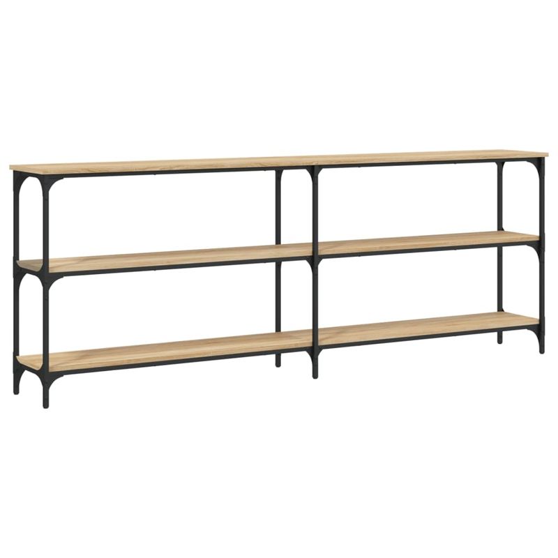Casa si Gradina - Mobilier - Comode si corpuri - Console - Masuta consola, stejar sonoma, 200x29x75 cm, lemn prelucrat - Infinity.ro