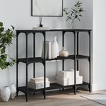 Casa si Gradina - Mobilier - Comode si corpuri - Console - Masuta consola, negru, 102x35x90 cm, lemn compozit - Infinity.ro