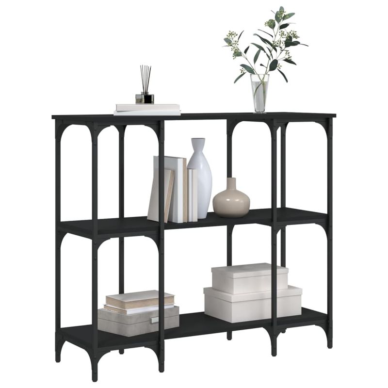 Casa si Gradina - Mobilier - Comode si corpuri - Console - Masuta consola, negru, 102x35x90 cm, lemn compozit - Infinity.ro