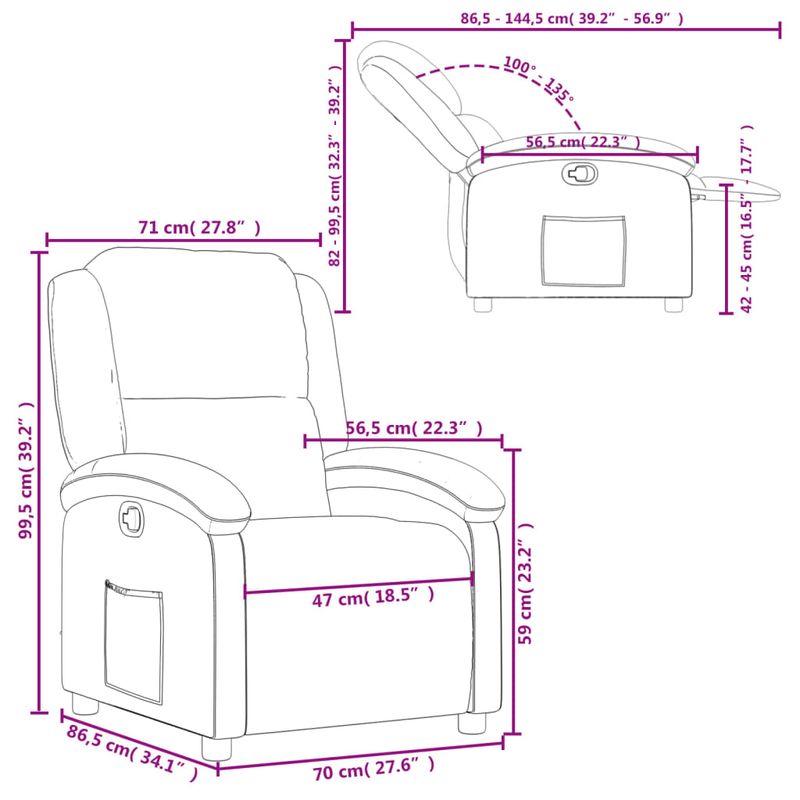Casa si Gradina - Mobilier - Scaune si fotolii - Fotolii - Fotoliu rabatabil, galben, catifea - Infinity.ro