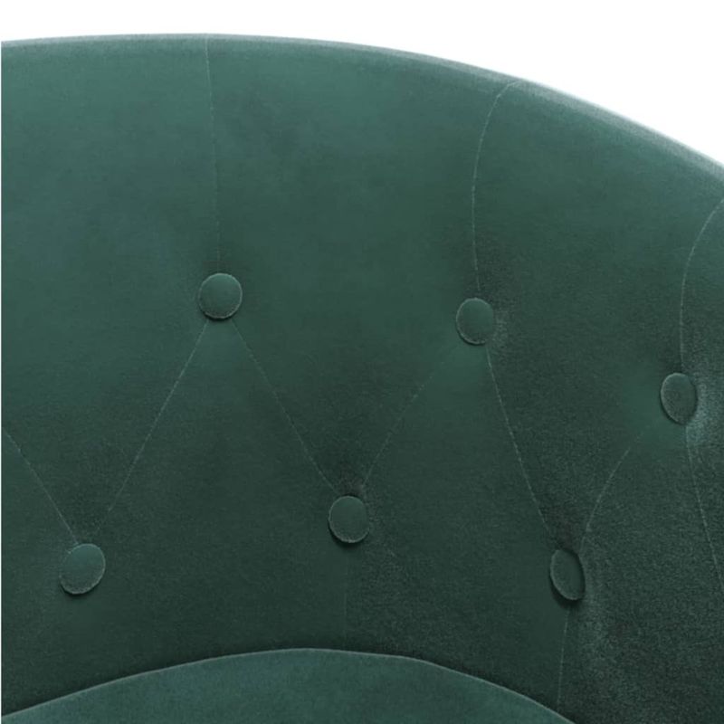 Casa si Gradina - Mobilier - Scaune si fotolii - Fotolii - Fotoliu tip cuva cu taburet, verde inchis, catifea - Infinity.ro