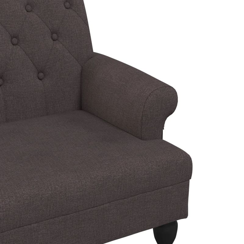 Casa si Gradina - Mobilier - Canapele si coltare - Banchete - Bancheta cu spatar, maro inchis, 120x62x75,5 cm, textil - Infinity.ro