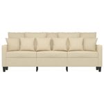 Casa si Gradina - Mobilier - Canapele si coltare - Canapele - Canapea cu 3 locuri, crem, 180 cm, material textil - Infinity.ro