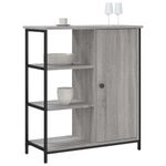 Casa si Gradina - Mobilier - Comode si corpuri - Comode - Servanta, gri sonoma, 70x30x80 cm, lemn prelucrat - Infinity.ro