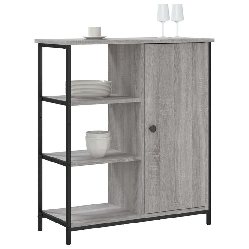 Casa si Gradina - Mobilier - Comode si corpuri - Comode - Servanta, gri sonoma, 70x30x80 cm, lemn prelucrat - Infinity.ro