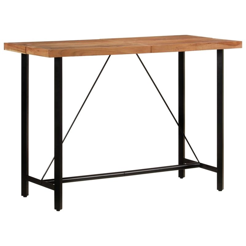 Casa si Gradina - Mobilier - Mese si birouri - Mese bucatarie si dining - Masa de bar, 150x70x107 cm, lemn masiv acacia si fier - Infinity.ro