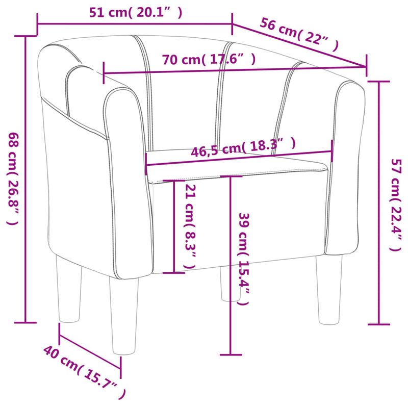 Casa si Gradina - Mobilier - Scaune si fotolii - Fotolii - Fotoliu tip cuva, maro, material textil - Infinity.ro