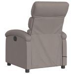 Ingrijire personala si Cosmetice - Sanatate si wellness - Articole wellness - Fotolii de masaj - Fotoliu de masaj rabatabil, gri taupe, material textil - Infinity.ro