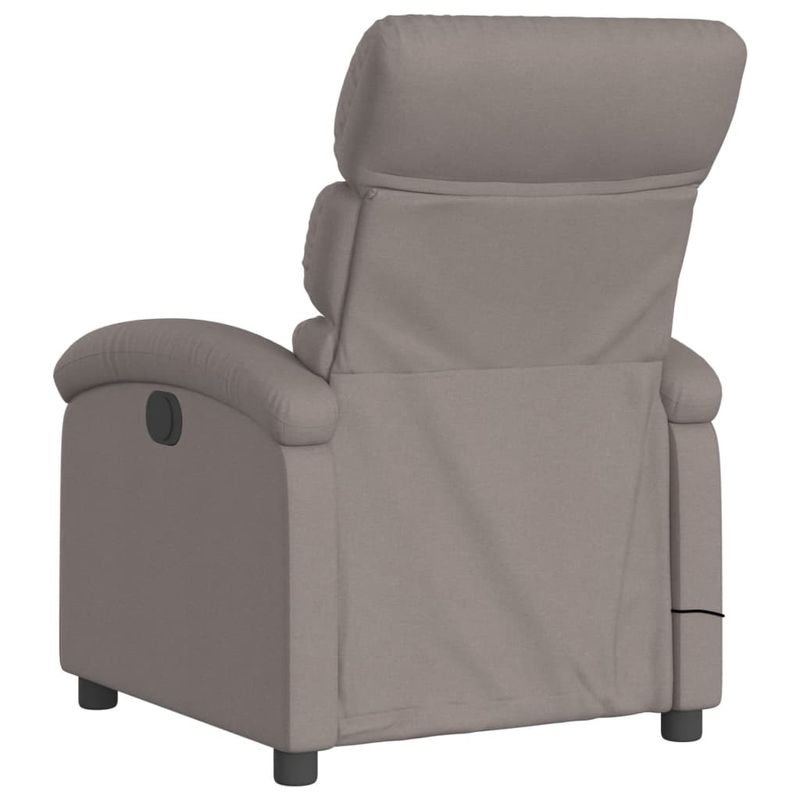 Ingrijire personala si Cosmetice - Sanatate si wellness - Articole wellness - Fotolii de masaj - Fotoliu de masaj rabatabil, gri taupe, material textil - Infinity.ro