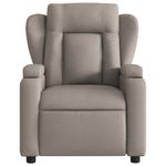 Casa si Gradina - Mobilier - Scaune si fotolii - Fotolii - Fotoliu rabatabil, gri taupe, material textil - Infinity.ro