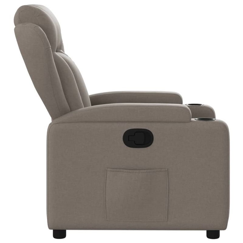 Casa si Gradina - Mobilier - Scaune si fotolii - Fotolii - Fotoliu rabatabil, gri taupe, material textil - Infinity.ro