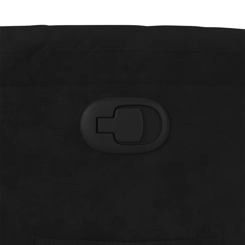 Casa si Gradina - Mobilier - Scaune si fotolii - Fotolii - Fotoliu rabatabil, negru, catifea - Infinity.ro