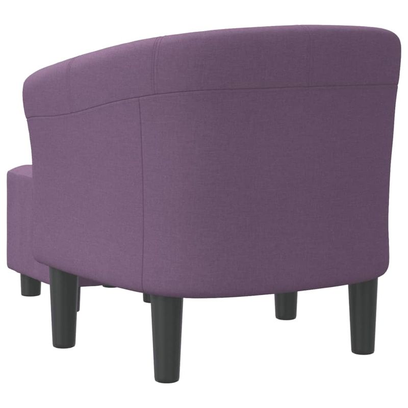 Casa si Gradina - Mobilier - Scaune si fotolii - Fotolii - Fotoliu tip cuva cu taburet, violet, material textil - Infinity.ro