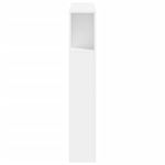 Casa si Gradina - Mobilier - Paturi si accesorii - Accesorii paturi - Tablie de pat cu LED, alb, 100x18,5x103,5 cm, lemn - Infinity.ro